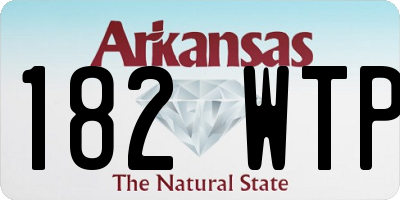 AR license plate 182WTP