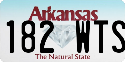 AR license plate 182WTS