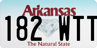 AR license plate 182WTT