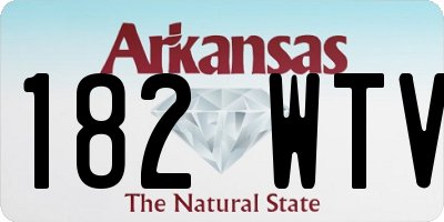 AR license plate 182WTV