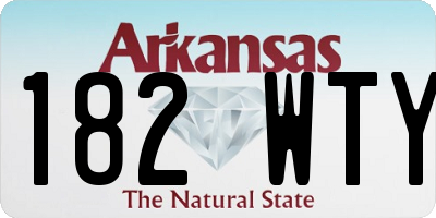 AR license plate 182WTY