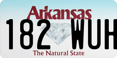 AR license plate 182WUH