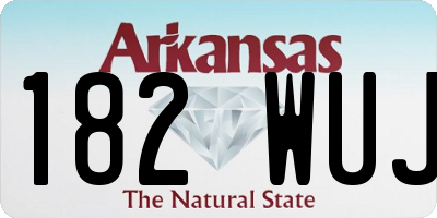 AR license plate 182WUJ