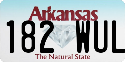 AR license plate 182WUL