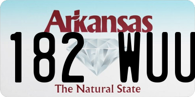 AR license plate 182WUU