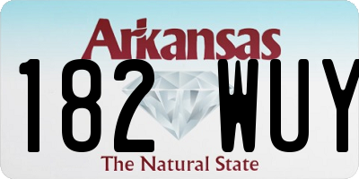 AR license plate 182WUY