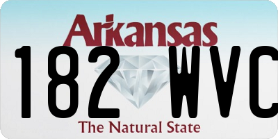 AR license plate 182WVC
