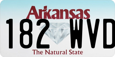 AR license plate 182WVD