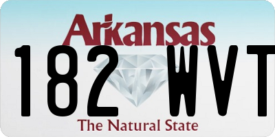 AR license plate 182WVT