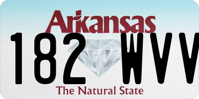 AR license plate 182WVV