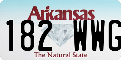 AR license plate 182WWG