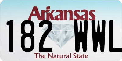 AR license plate 182WWL