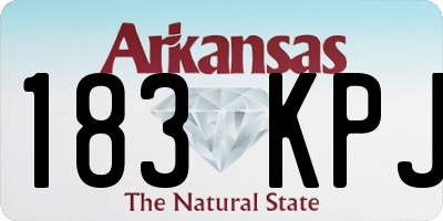 AR license plate 183KPJ