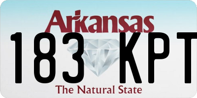 AR license plate 183KPT