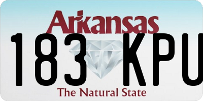 AR license plate 183KPU