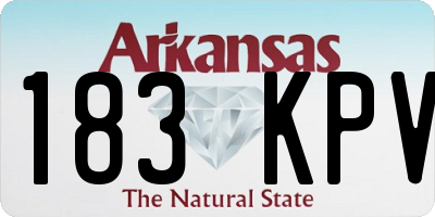 AR license plate 183KPV