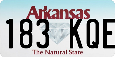 AR license plate 183KQE