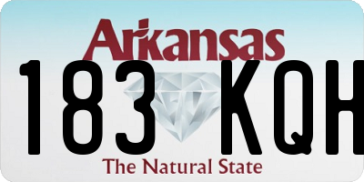 AR license plate 183KQH
