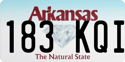 AR license plate 183KQI