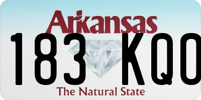 AR license plate 183KQO