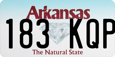 AR license plate 183KQP