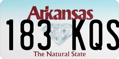 AR license plate 183KQS