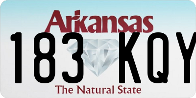AR license plate 183KQY