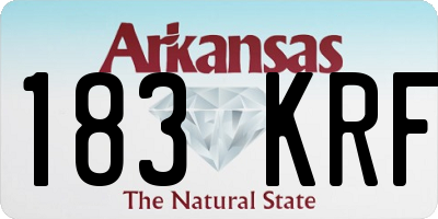 AR license plate 183KRF