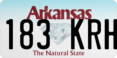 AR license plate 183KRH