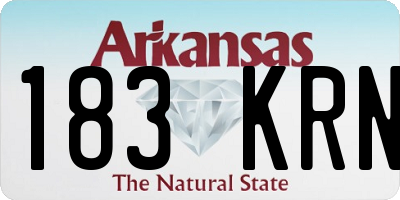 AR license plate 183KRN