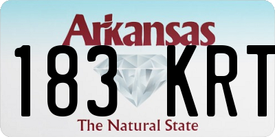 AR license plate 183KRT
