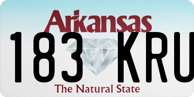 AR license plate 183KRU