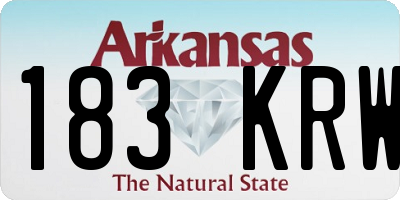 AR license plate 183KRW