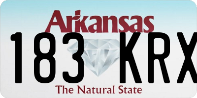 AR license plate 183KRX