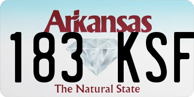 AR license plate 183KSF