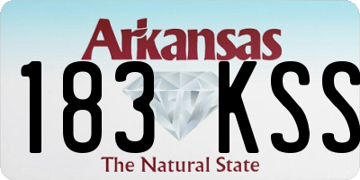 AR license plate 183KSS