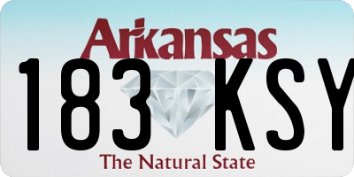 AR license plate 183KSY