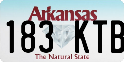 AR license plate 183KTB