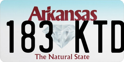 AR license plate 183KTD