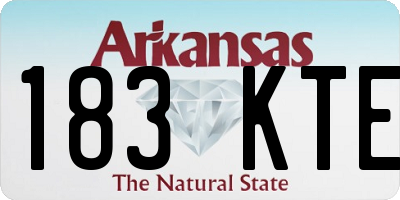 AR license plate 183KTE
