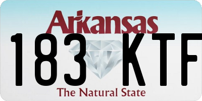 AR license plate 183KTF