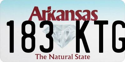 AR license plate 183KTG