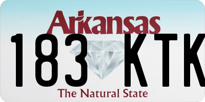 AR license plate 183KTK