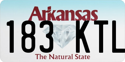 AR license plate 183KTL