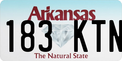 AR license plate 183KTN