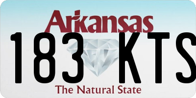 AR license plate 183KTS