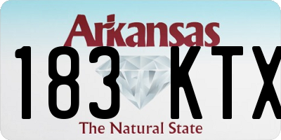 AR license plate 183KTX