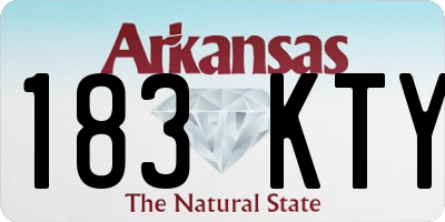 AR license plate 183KTY