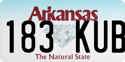 AR license plate 183KUB