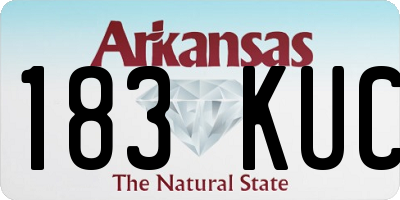 AR license plate 183KUC